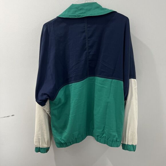 Mens Pendleton Lobo Bomber Windbreaker Jacket Large Color Block Blue Green - Picture 11 of 11